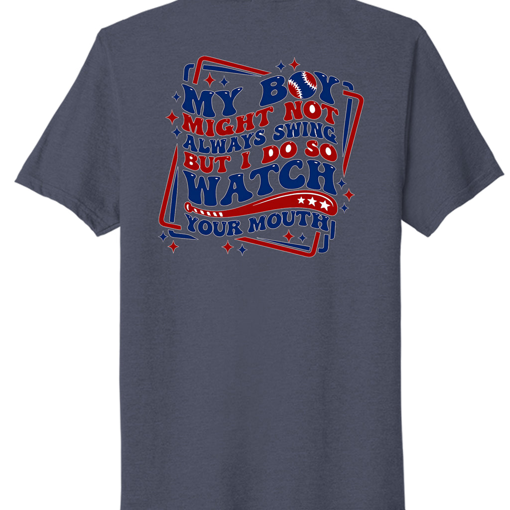 Team Navy Heather - PC330 - BACK